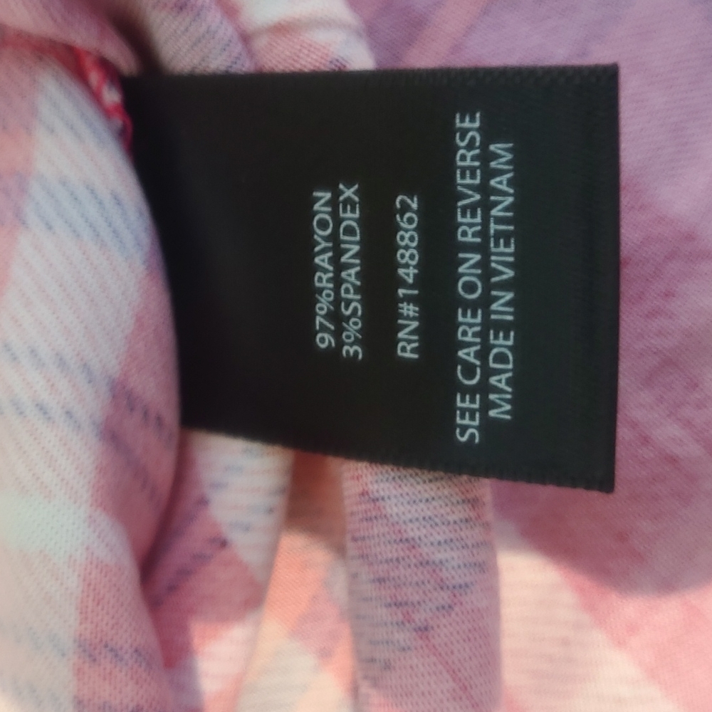 NWT Torrid Zip Front Plaid Challis Shirt Dress Red Size 0x 12 - Picture 12 of 14